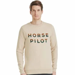 Outlet Horse Pilot - Pull homme Team sand Beige