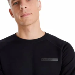 Horse Pilot - Sweat manches longues homme Merinos dark night Marine Outlet