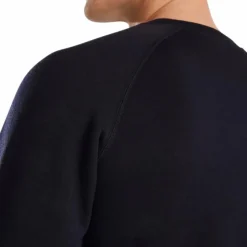 Horse Pilot - Sweat manches longues homme Merinos dark night Marine Outlet