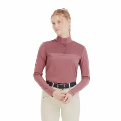 Horse Pilot - T-shirt femme manches longues Sunrise dark pink Rose Online