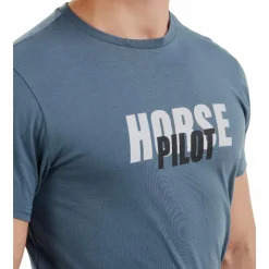 Horse Pilot - T-shirt manches courtes homme Team vintage indigo Bleu