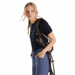 Horse Pilot - T-shirt manches courtes femme Merinos dark night Marine Hot