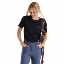 Horse Pilot - T-shirt manches courtes femme Merinos dark night Marine Hot