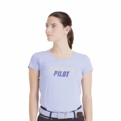 Horse Pilot - T-shirt manches courtes femme Team shirt lavende Violet Outlet