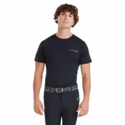 Horse Pilot - T-shirt manches courtes homme Merinos dark night Marine