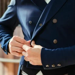 Horse Pilot - Veste de concours de dressage homme Long frac Marine New