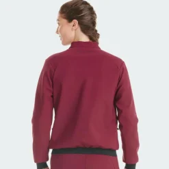 Best Horse Pilot - Veste femme Teddy rouge foncé Bordeaux