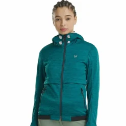Horse Pilot - Veste polaire manches longues femme Tempest middle green Vert Discount