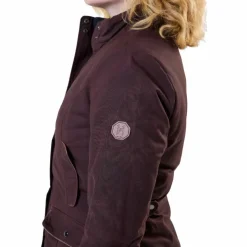 Online Horseware - Blouson manches longues femme Newmarket Wax hw brown Marron