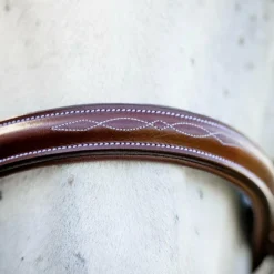 Horseware - Bridon Cavesson Hunter Pony avec rênes dark tan Marron Outlet