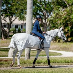 Online Horseware - Chemise anti-mouches de monte Amigo Flyrider argent/ titanium grey/ argent Gris