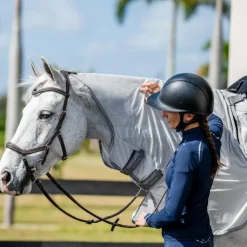 Online Horseware - Chemise anti-mouches de monte Amigo Flyrider argent/ titanium grey/ argent Gris