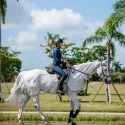 Online Horseware - Chemise anti-mouches de monte Amigo Flyrider argent/ titanium grey/ argent Gris