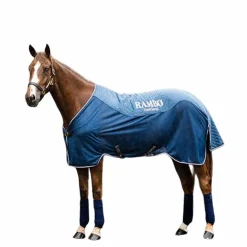 Horseware - Chemise de transport Rambo marine/ argent Bleu