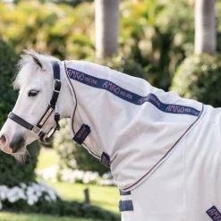 Horseware - Couverture anti-mouches Amigo Bug Rug Plus Pony argent/ lime/ marine/ rose/ bleu Gris
