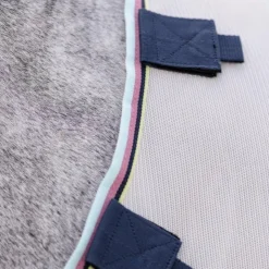 Horseware - Couverture anti-mouches Amigo Bug Rug Plus Pony argent/ lime/ marine/ rose/ bleu Gris