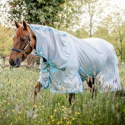 Discount Horseware - Couverture anti-mouches Amigo AmECO bug buster argent/ bleu clair Gris