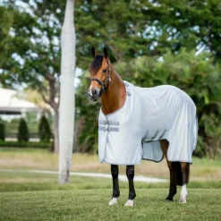 Clearance Horseware - Couverture anti-mouches Amigo Bug Buster argent/ titanium grey/ argent Gris