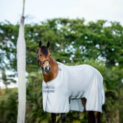 Clearance Horseware - Couverture anti-mouches Amigo Bug Buster argent/ titanium grey/ argent Gris