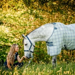 Best Horseware - Couverture anti-mouches Newmarket witney navy Bleu