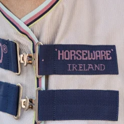 Horseware - Couverture anti-mouches Amigo Bug Rug Plus Petite argent/ lime/ marine/ rose/ bleu Gris New