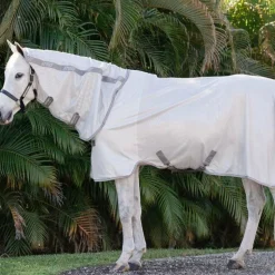 Hot Horseware - Couverture anti-mouches Amigo Integrated argent/ titanium grey/ argent Gris