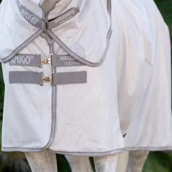 Hot Horseware - Couverture anti-mouches Amigo Integrated argent/ titanium grey/ argent Gris