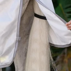 Hot Horseware - Couverture anti-mouches Amigo Integrated argent/ titanium grey/ argent Gris