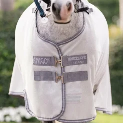 Horseware - Couverture anti-mouches Amigo Bug Rug Plus Pony argent/ titanium grey/ argent Gris Outlet