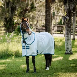 Horseware - Couverture anti-mouches Amigo Bug Rug Plus XL azure blue/ marine/ électrique Bleu Online