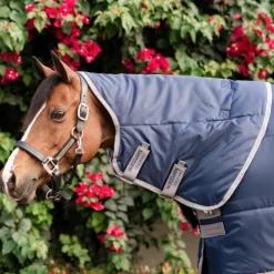 Horseware - Couverture de box Amigo Ripstop Insulator Plus Pony Stable / titanium grey 200g Marine Hot