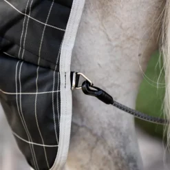 Horseware - Couverture de box Rhino Stable VL / gris/ blanc à carreaux/ gris 250g Noir Hot
