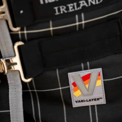 Horseware - Couverture de box Rhino Stable VL / gris/ blanc à carreaux/ gris 250g Noir Hot