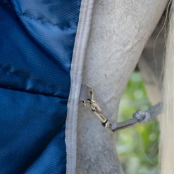 New Horseware - Couverture de box Amigo Ripstop Insulator Plus Stable / titanium grey 200g Marine