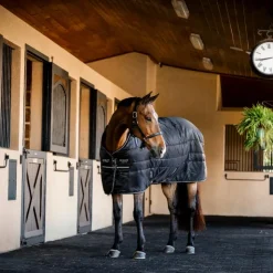 Horseware - Couverture de box Amigo Ripstop Insulator Stable / argent 350g Noir Best