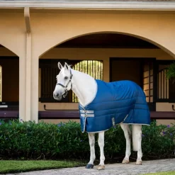 Horseware - Couverture de box Amigo Ripstop Insulator Stable / titanium grey 200g Marine Best