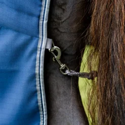 Online Horseware - Couverture de box Rambo Stable / thunderstorm grey/ argent 100g Marine