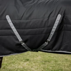 Horseware - Couverture de box Rambo Stable / thunderstorm grey/ argent 100g Noir Hot