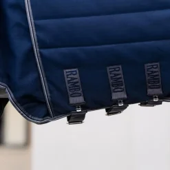 Horseware - Couverture de box Rambo Optimo Stable Plus / thunderstorm grey/ argent 400g Marine Sale