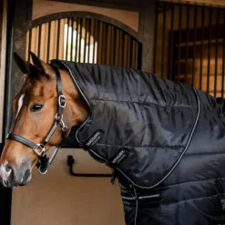 Horseware - Couverture de box Amigo Ripstop Insulator Plus Stable / argent 350g Noir