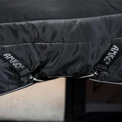 Horseware - Couverture de box Amigo Ripstop Insulator Plus Stable / argent 350g Noir