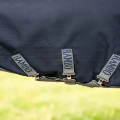 Horseware - Couverture d'extérieur Rambo Supreme Turnout Plus / thunderstorm grey/ silver 50g Marine Outlet