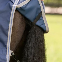 Clearance Horseware - Couverture d'extérieur Rhino Turnout / titanium grey/ classic blue 0g Marine