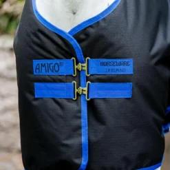 Horseware - Couverture d'extérieur Amigo Ripstop Pony Turnout / classic blue 100g Noir Clearance