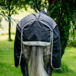 Online Horseware - Couverture d'extérieur Amigo Bravo Plus Turnout / titanium grey/ argent 100g Noir