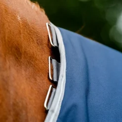 Horseware - Couverture d'extérieur Amigo Bravo 12 Plus Lite / titanium grey/ argent 0g Marine Clearance