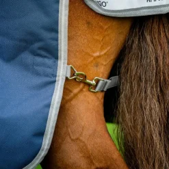 Horseware - Couverture d'extérieur Amigo Bravo 12 Plus Lite / titanium grey/ argent 0g Marine Clearance