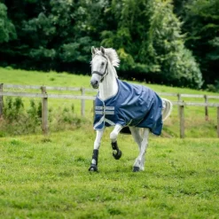 Horseware - Couverture d'extérieur Amigo Bravo 12 Turnout / titanium grey/ argent 0g Marine Online