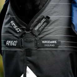 Horseware - Couverture d'extérieur Amigo FieldSafe Reflectech Plus Turnout 50g Noir
