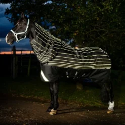Horseware - Couverture d'extérieur Amigo FieldSafe Reflectech Plus Turnout 50g Noir